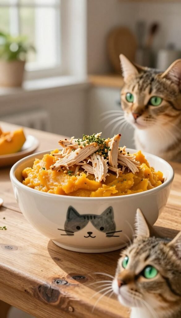 3 ingredient chicken pumpkin cats food
