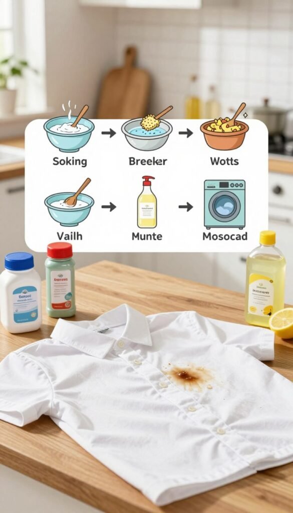 5 tips to remove dark stains from white clothes