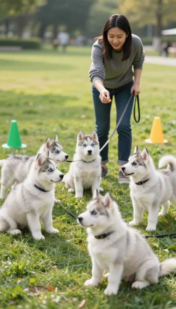 6 husky puppy training tip's