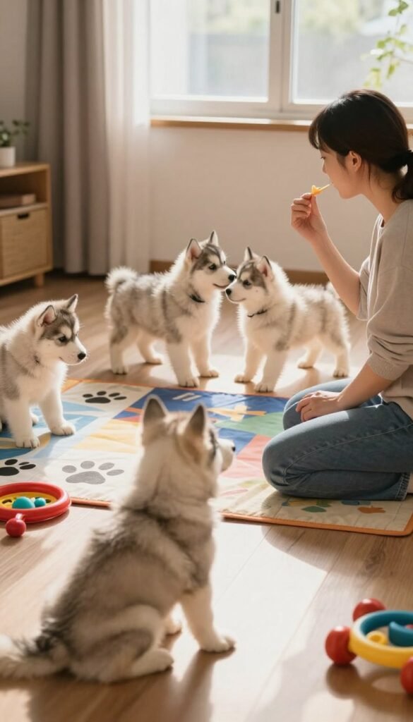 6 husky puppy training tips