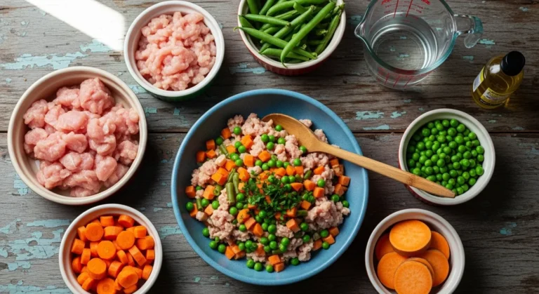DIY Dog Meal Ground Chicken Veggies Recipe Your Pup Will Love