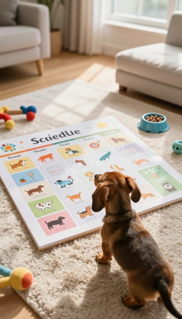 Dachshund puppy schedule
