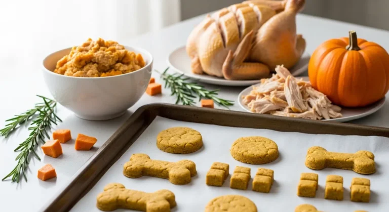 Easy DIY Dog Snack Ground Chicken Pumpkin Treats