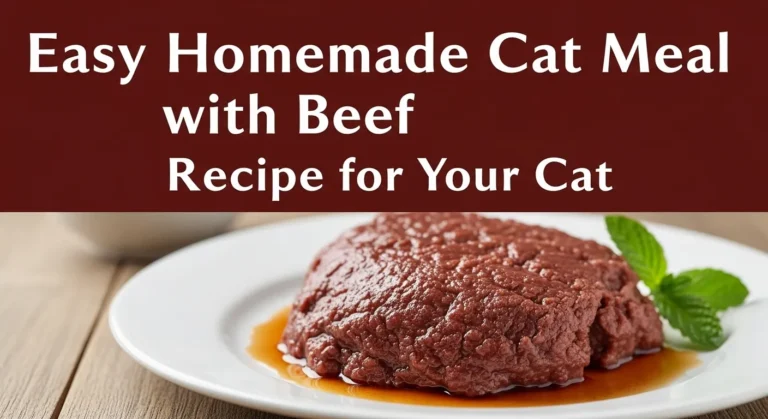 Easy Homemade Cat Meal with Beef Recipe for Your Cat