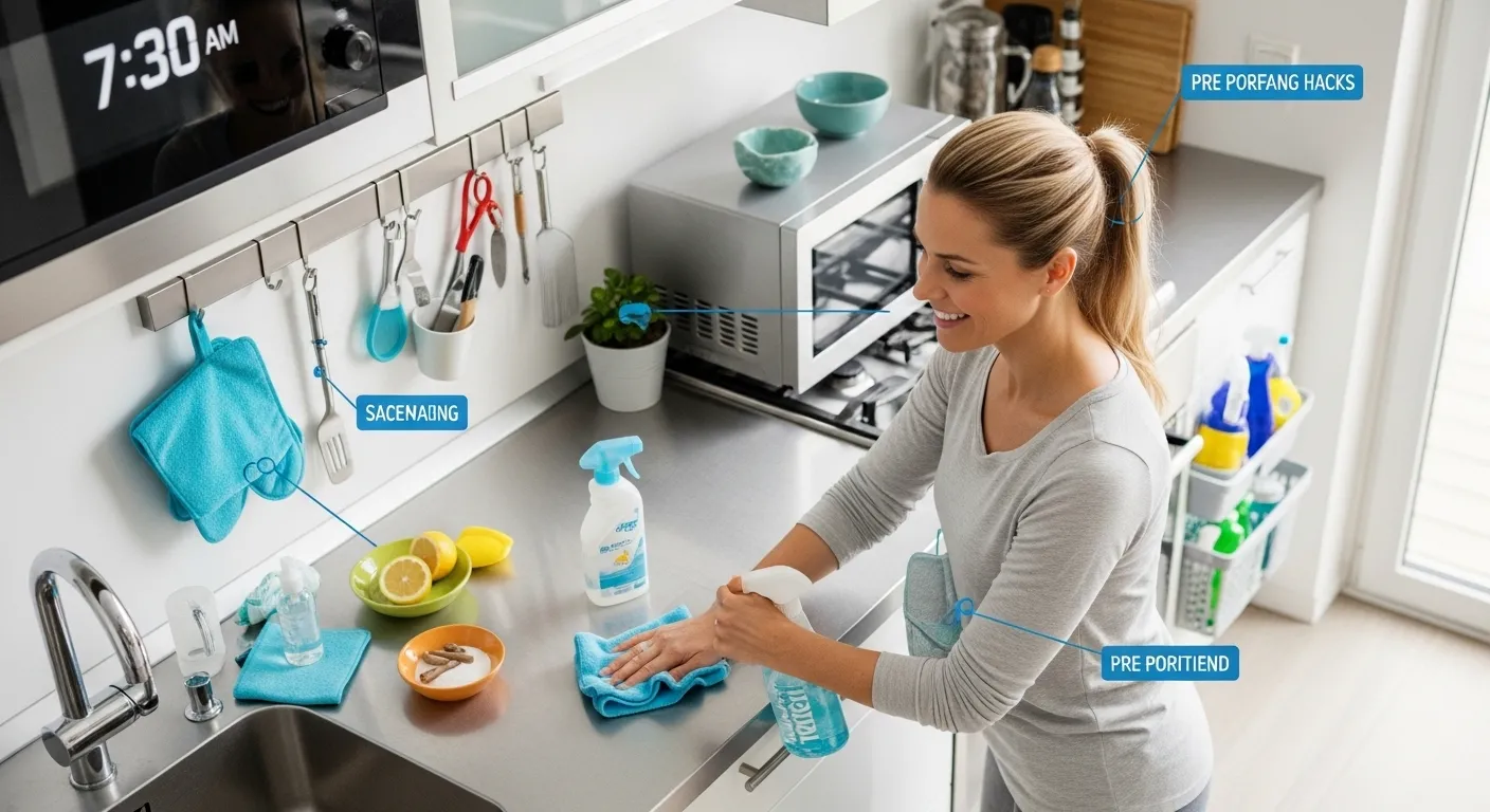 Easy Kitchen Cleaning Hacks for Busy People to Save Time