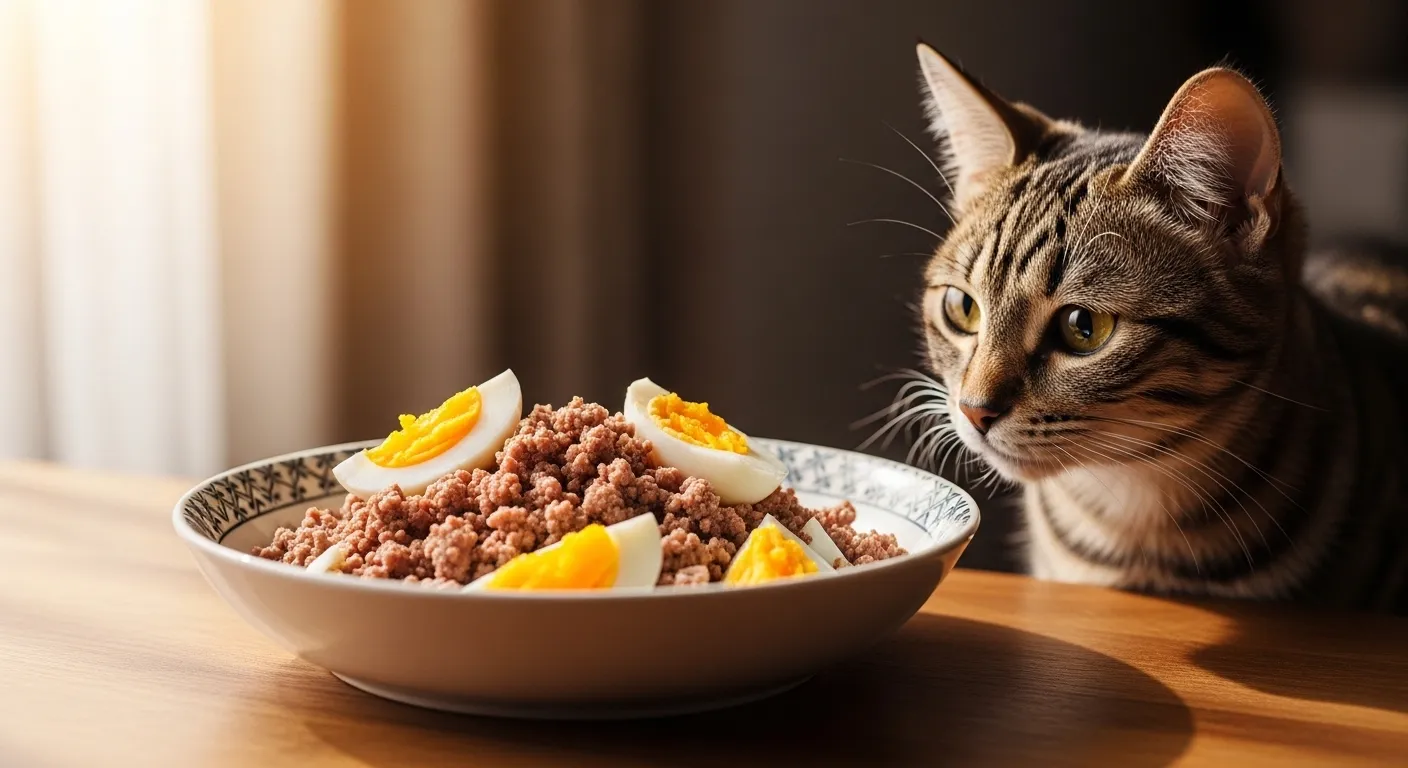 Ground Beef and Egg for Cats Nutrition and Feeding Tips