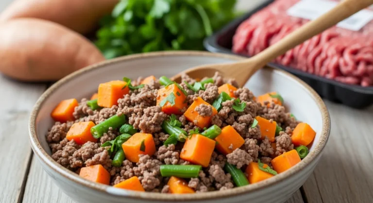 How to Make Beef and Sweet Potato Homemade Dog Food