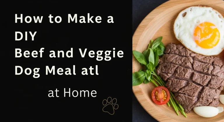 How to Make a DIY Beef and Veggie Dog Meal at Home
