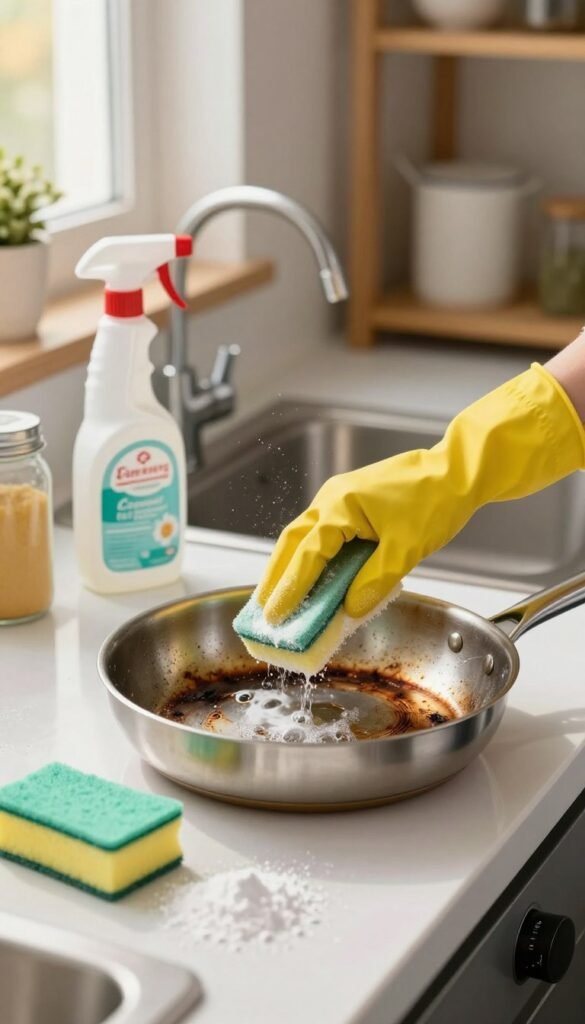 How to the Deep Clean Dirty Pans and Remove Tough Stains