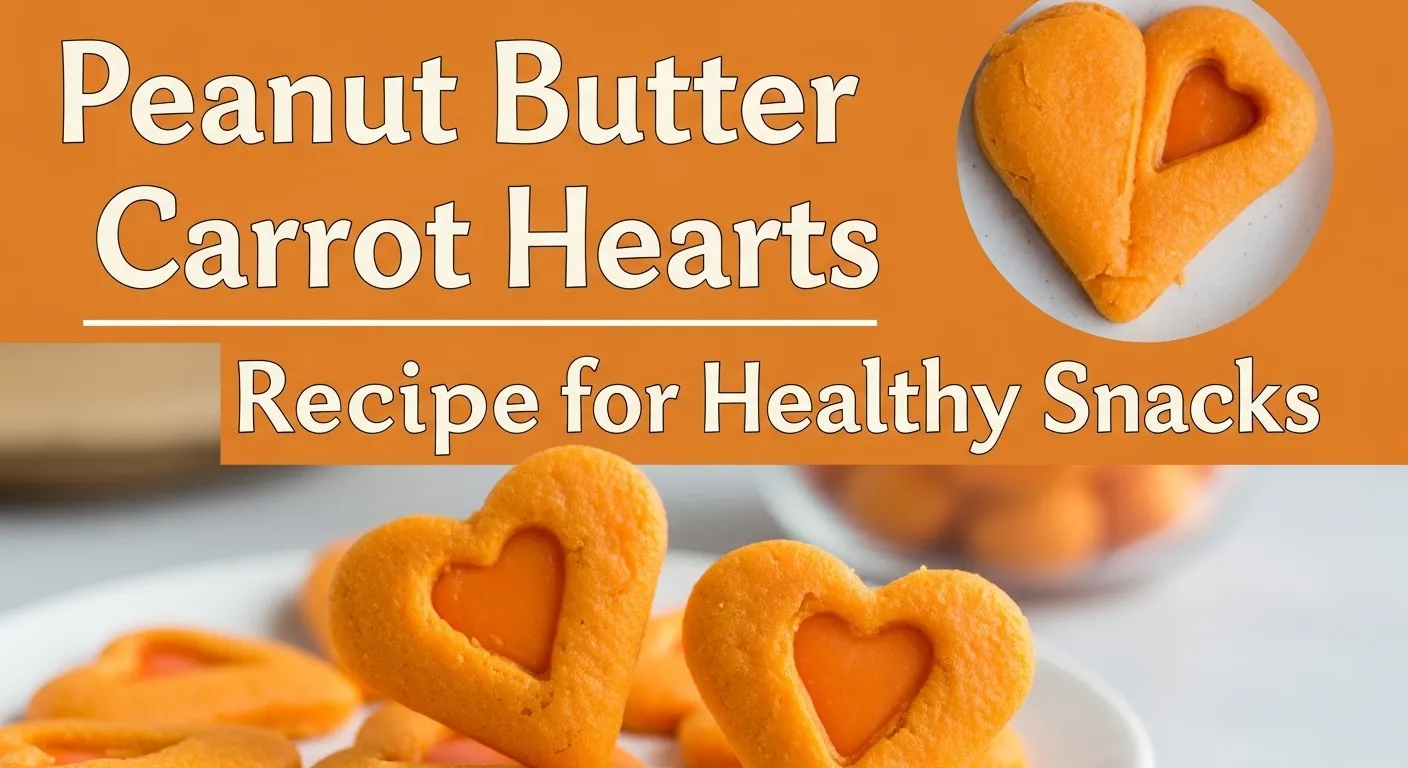 Peanut Butter Carrot Hearts Recipe for Healthy Snacks
