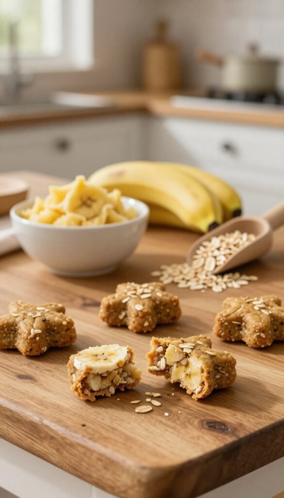 banana oat dog treats soft