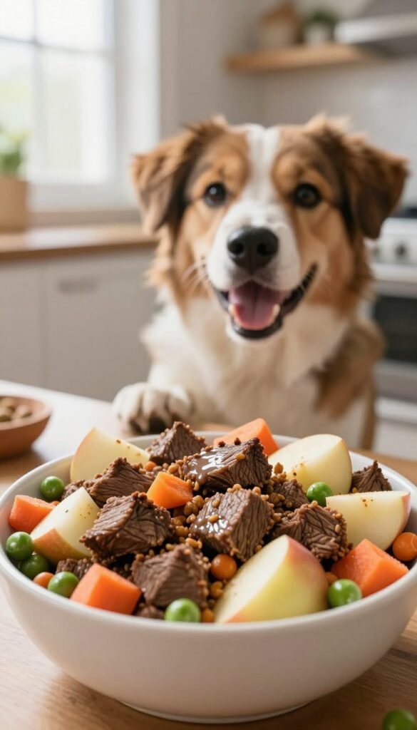 beef apple veggie dog food