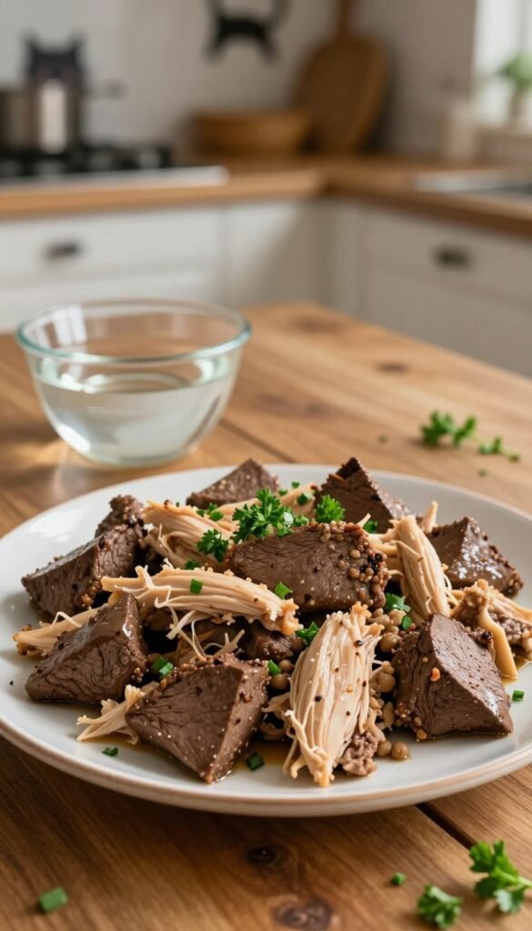 beef liver and chicken for cats an simple nutritious homemade meal