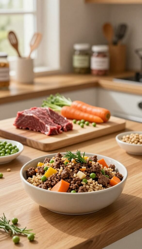 diy dog food with beef