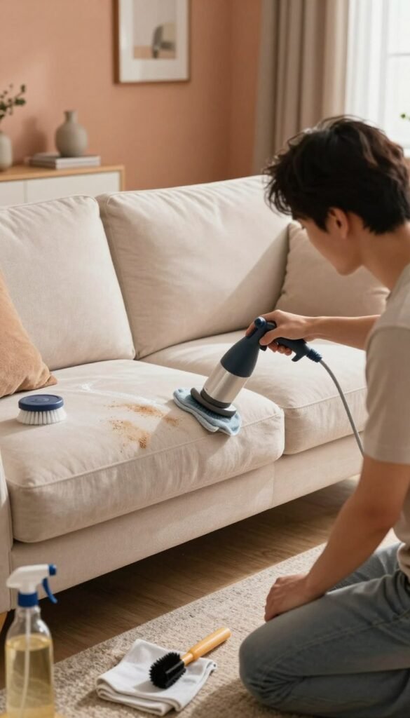 diy upholstery cleaning