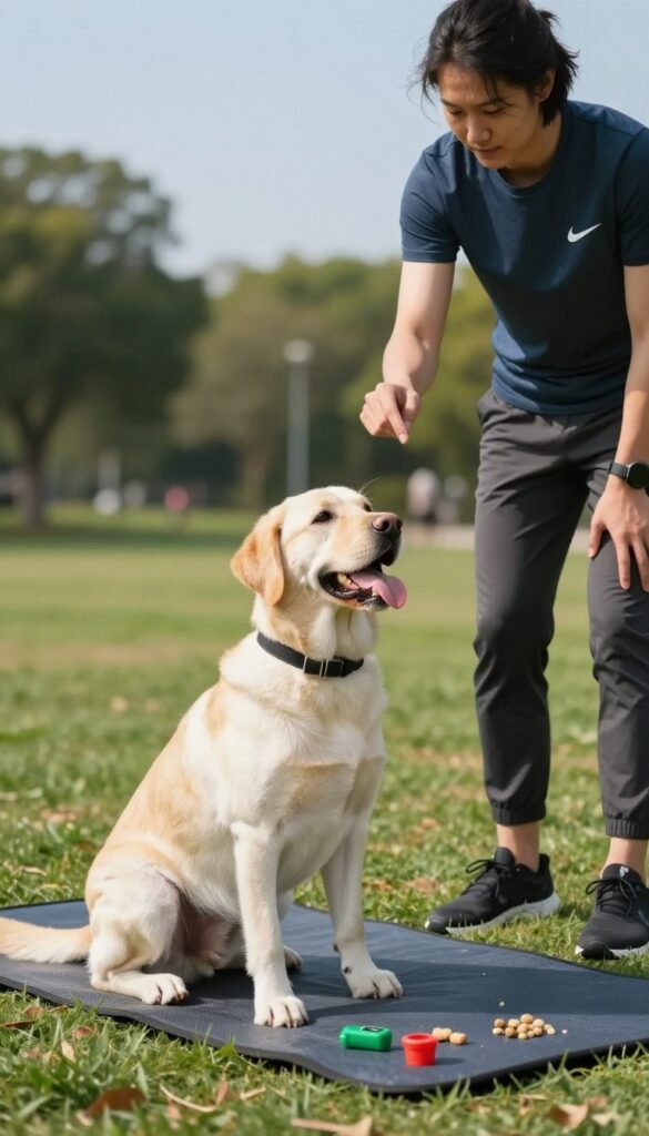 dog behavior and training sessions