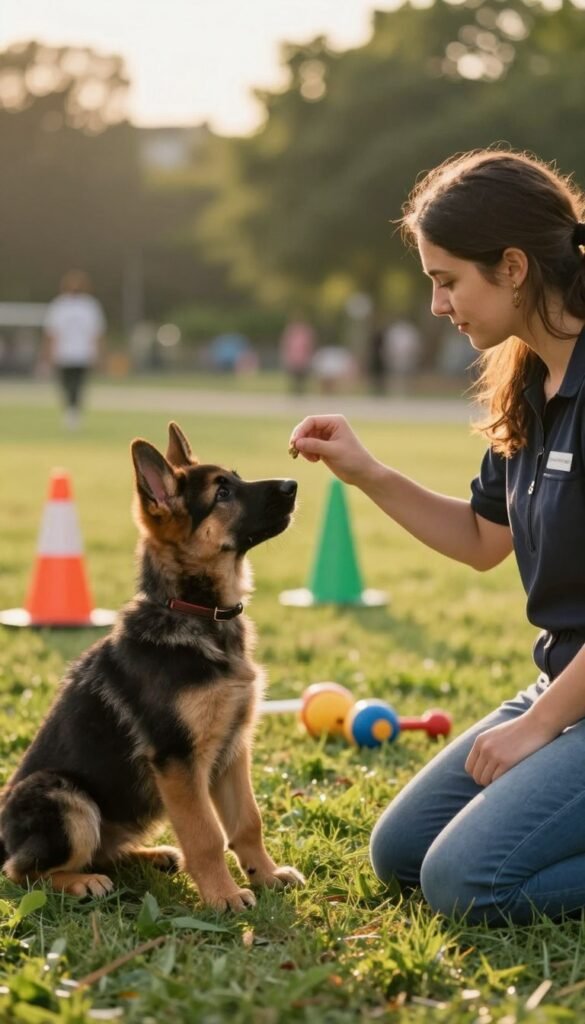 german shepherd puppy obedience training