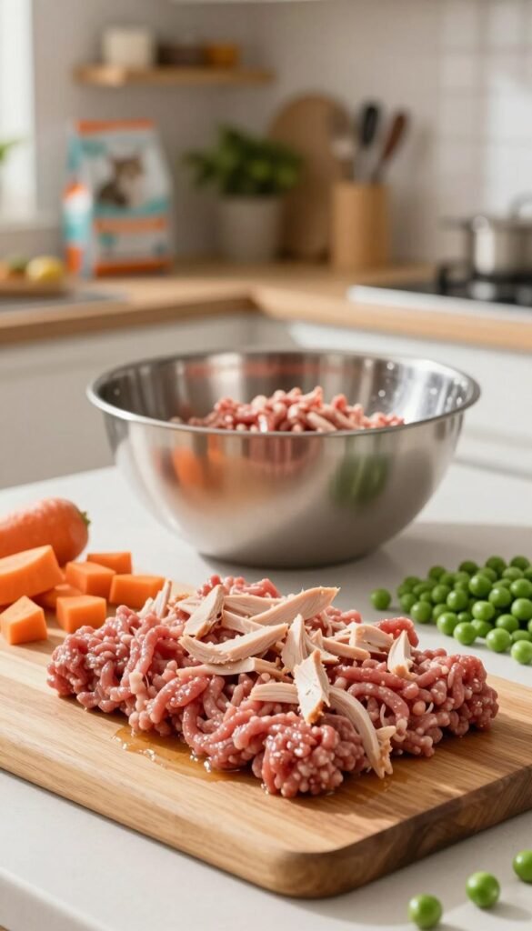 ground beef and turkey cat food