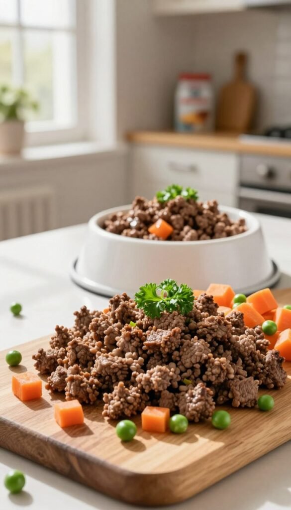 ground beef protein diy dog meal