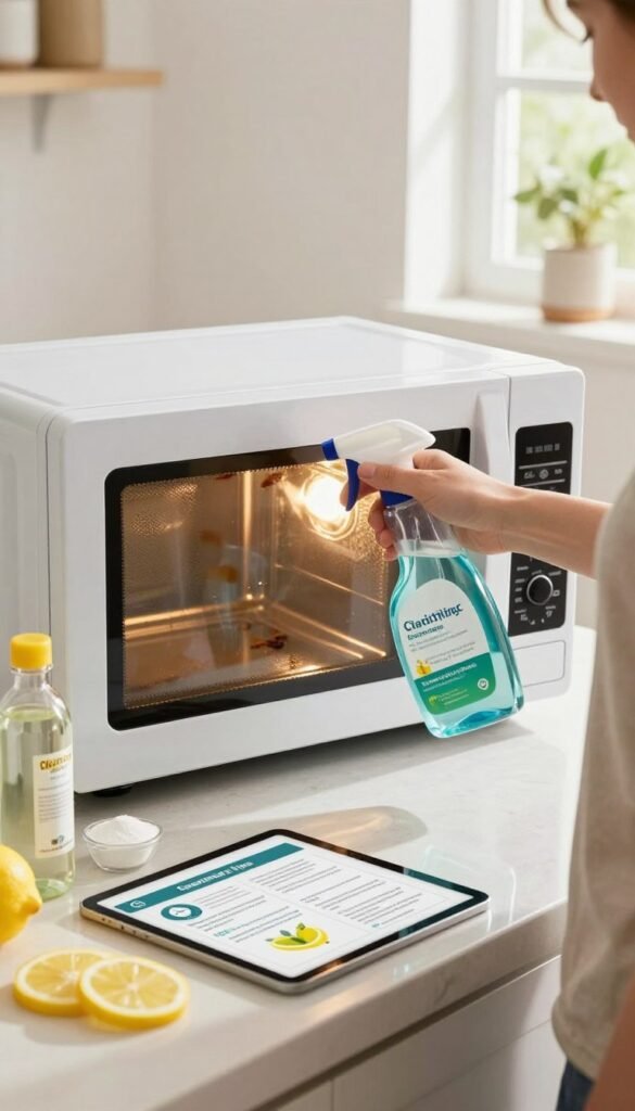 hacks for a sparkly clean microwave