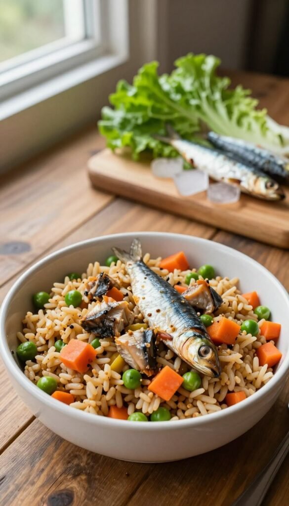 homemade dog food with sardines for skin