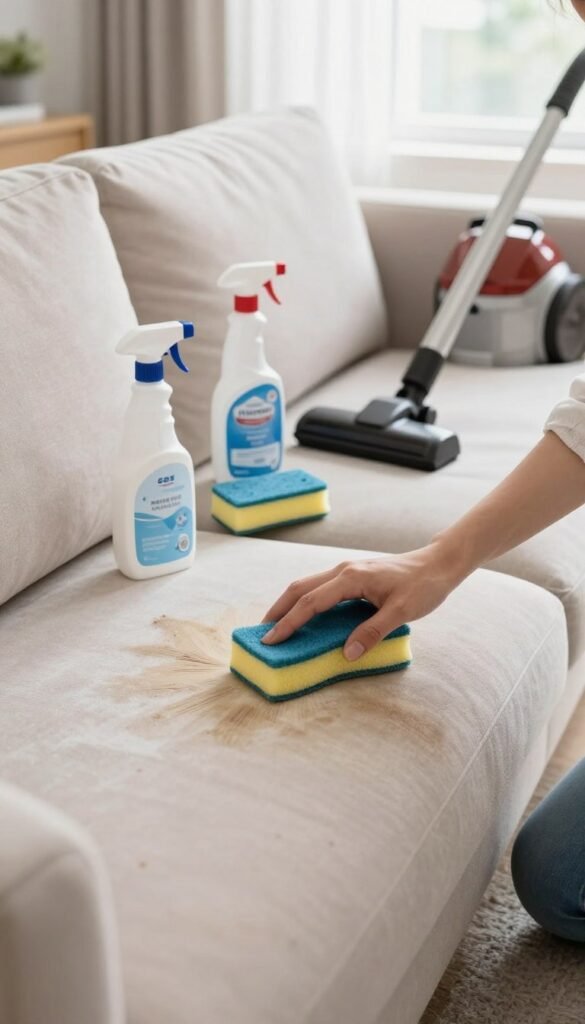 how to deep clean your couch and remove