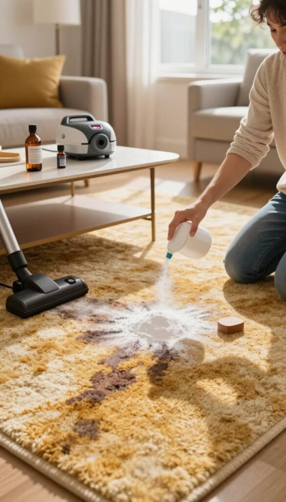 how to get bad smells out of carpet