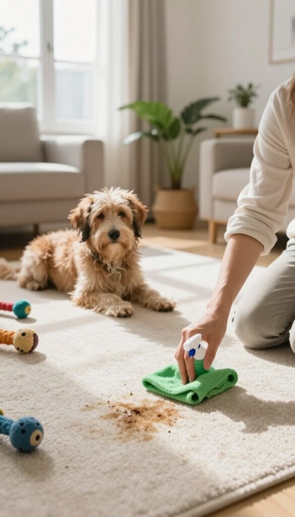 how to remove wet dog smell out of carpet