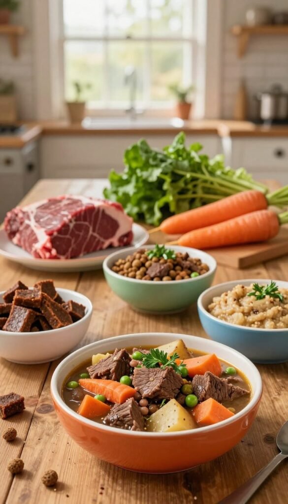 nutritious beef dog meals