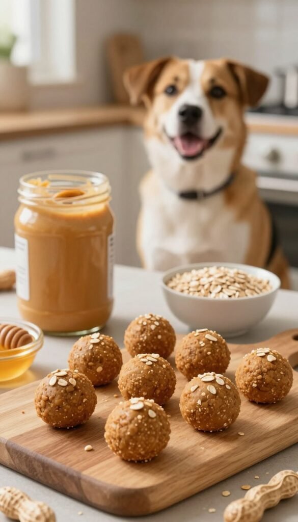 peanut butter dog treats balls