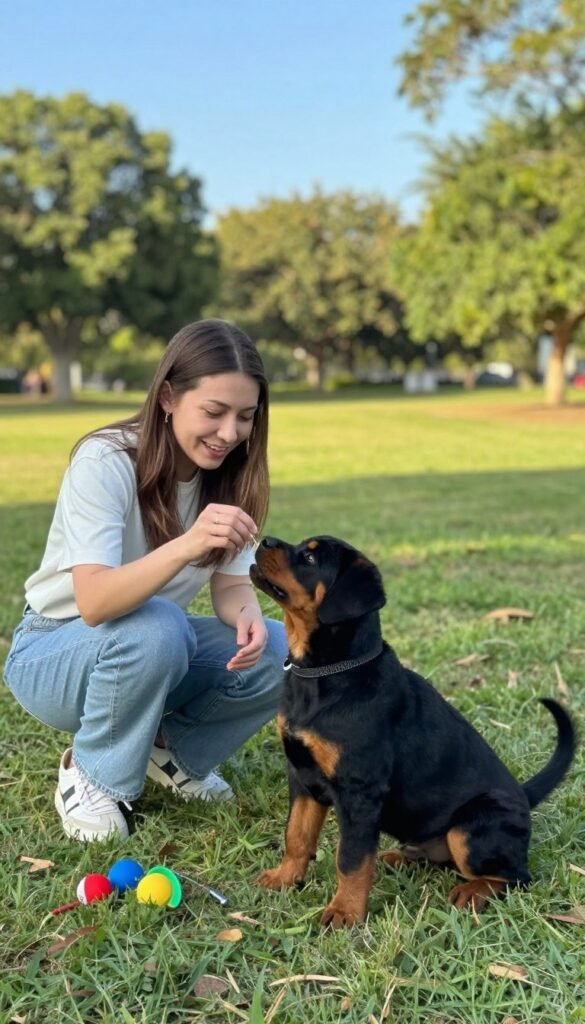 rottweiler puppy behavior training
