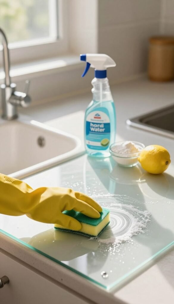 the best method for removing hard water stains
