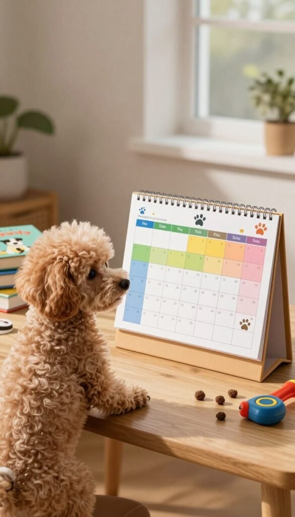 training schedule for poodle puppy