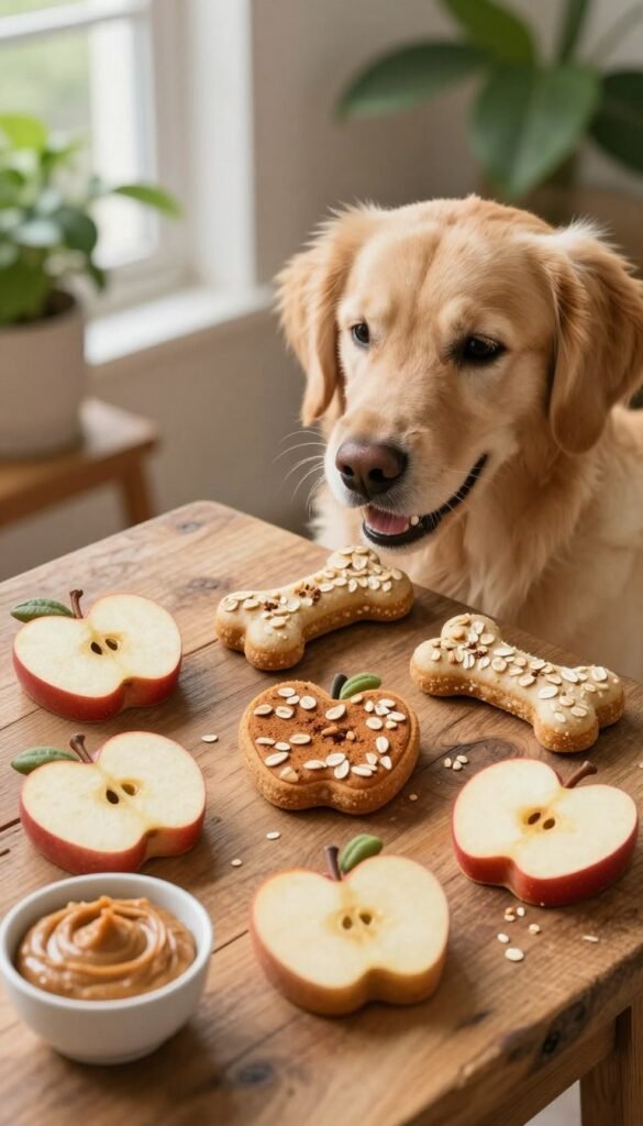 6 apple dog treats