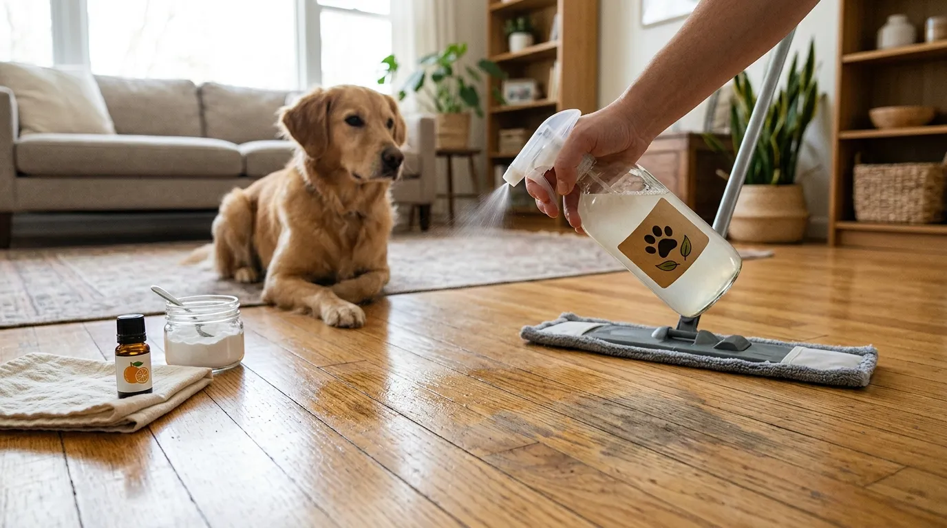 DIY Dog Odor Remover for Hardwood Floors That Really Works
