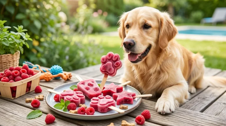 Easy Raspberry Popsicles for Dogs Your Pet Will Love