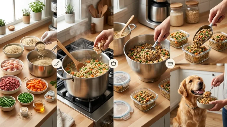 How to Make Homemade Dog Food with Grain Step by Step