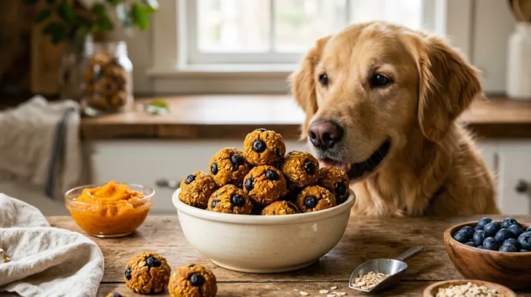 Pumpkin Blueberry Dog Treat Balls: The Snack Your Dog Will Love