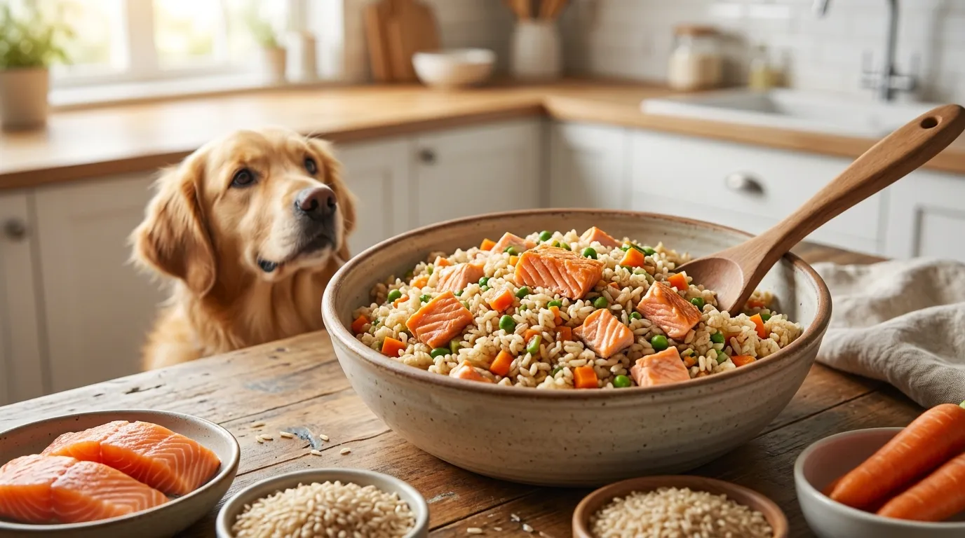 Salmon Brown Rice Dog Food