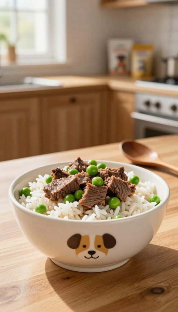 beef rice for dogs