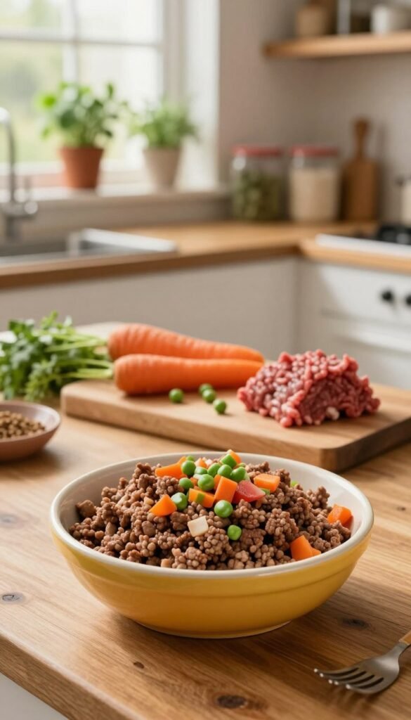 ground beef cat food recipe