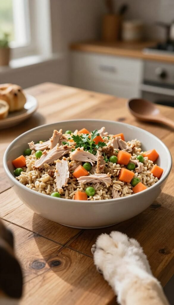 homemade turkey oatmeal dog food