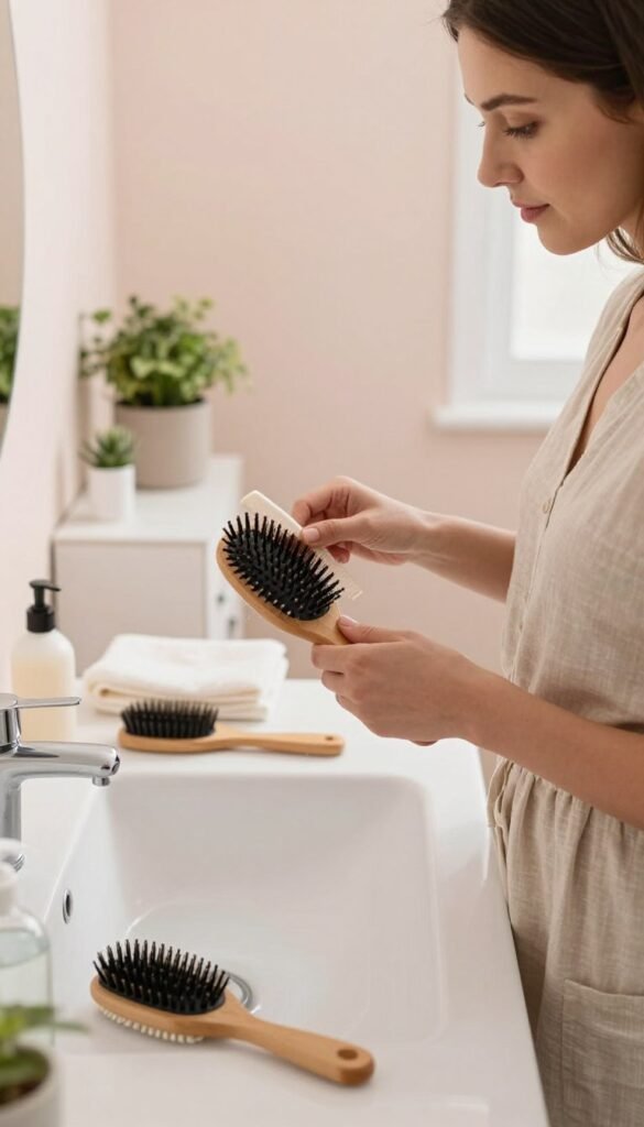 how to clean hair brushes without losing your cool