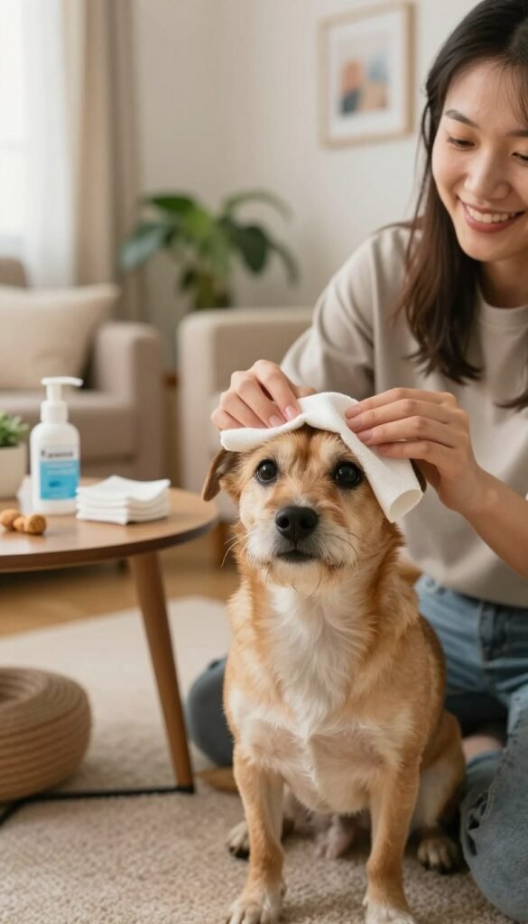 how to clean your dogs eyes