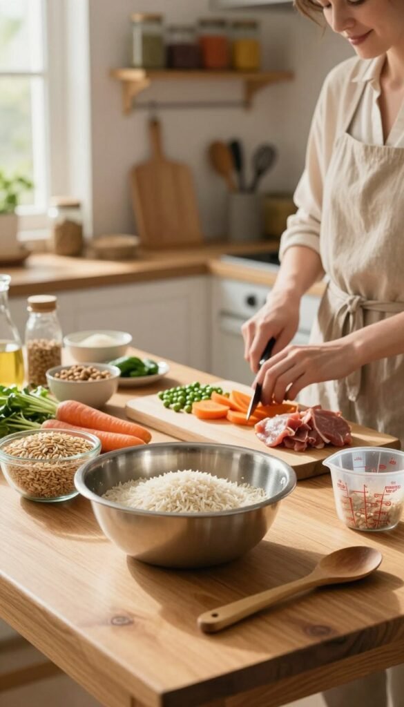 how to make homemade dog food with grain