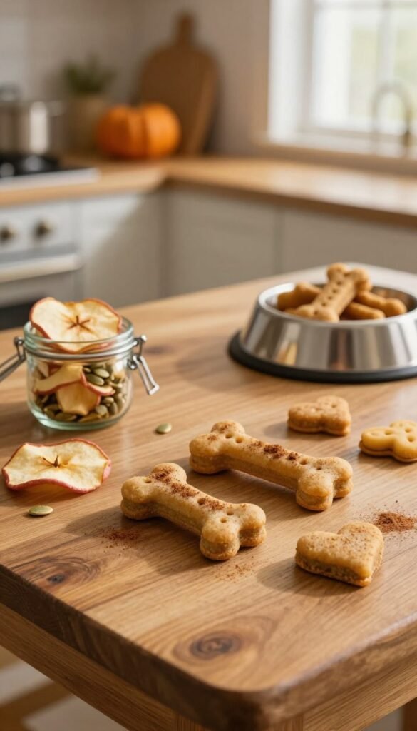 pumpkin apple dog treats