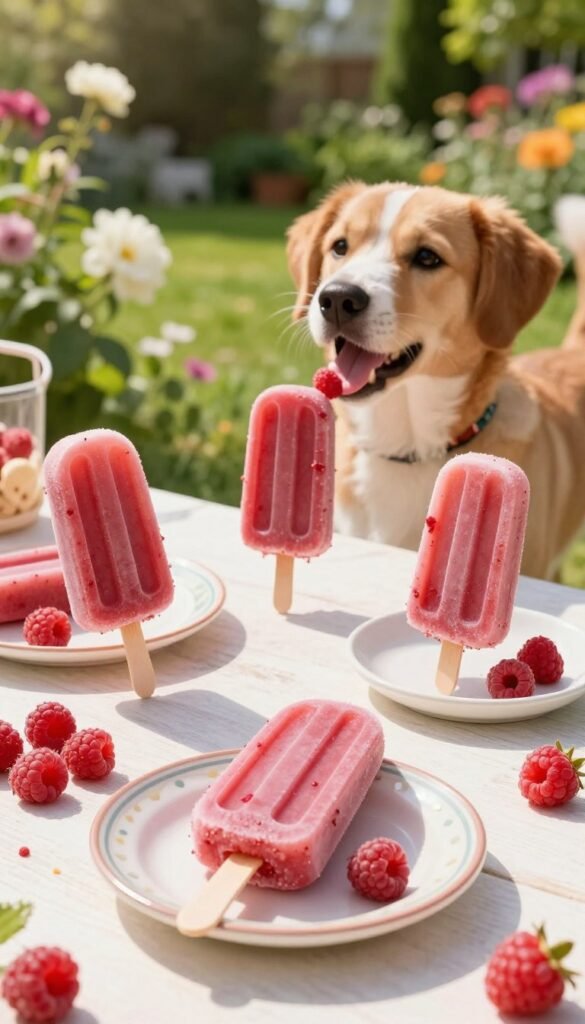 raspberry popsicles for dogs