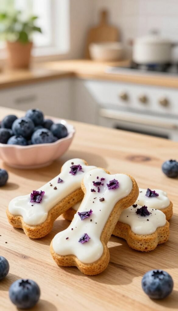 yogurt blueberry dog treats