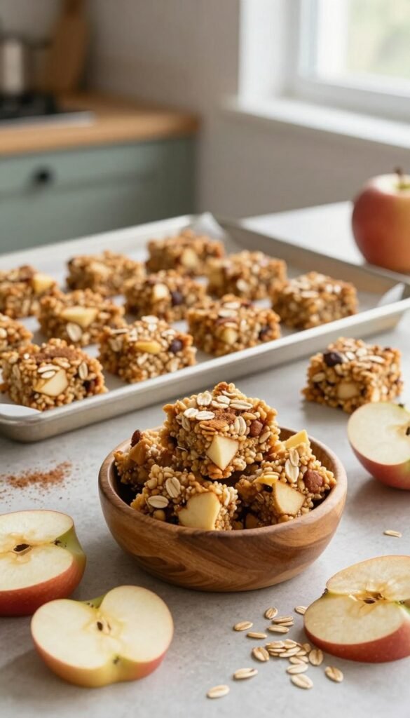 your dog deserves these apple oat crunch treats