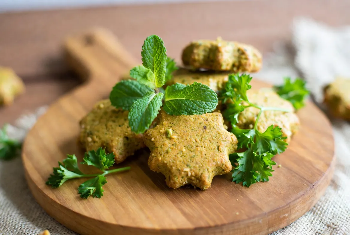 Mint Parsley Dog Biscuits for Fresh Dog Breath and Smiles
